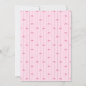 Invitation Pink preppy hand drawn birthday party  (Dos)