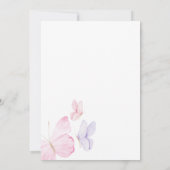 Invitation Pink & Purple Butterflies Baby Shower (Dos)
