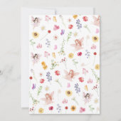 Invitation Pink Purple Fairy Premier anniversaire (Dos)