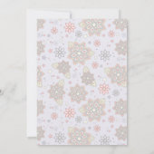 Invitation Pink Purple Floral Cross Baptism (Dos)