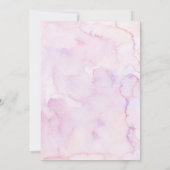 Invitation Pink Purple Flutterby Floral Butterfly Anniversair (Dos)