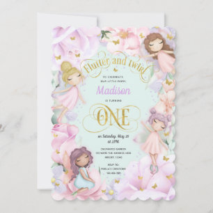 Invitation Pink Purple Garden Fée, forêt enchantée Invitat