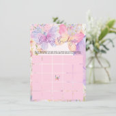 Invitation Pink Purple Oh Baby Butterfly Baby shower (Debout devant)