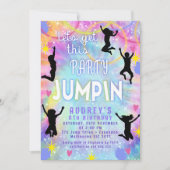 Invitation Pink Purple Tie Dye Permet d'obtenir Jumpin de la  (Devant)