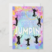 Invitation Pink Purple Tie Dye Permet d'obtenir Jumpin de la  (Dos)