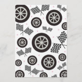 Invitation Pink Race Car Birthday Party (Dos)