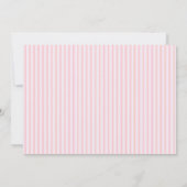 Invitation Pink Red Coquette Bow Valentine 1st Birthday Photo (Dos)