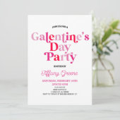 Invitation Pink Retro de la Saint-Valentin (Debout devant)