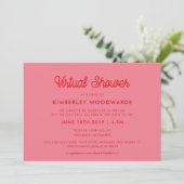 Invitation Pink Retro, script vintage (Debout devant)