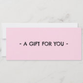 Invitation Pink Roller Skating Ticket Gift Certificate (Dos)