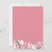 Invitation Pink Roses Floral Bridal Shower (Dos)