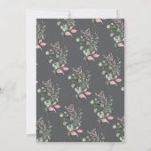 Invitation Pink Roses Script Photo Graduation Announcement (Dos)