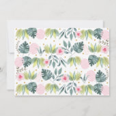 Invitation Pink Safari Wild Un Anniversaire (Dos)