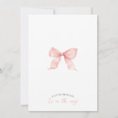 Invitation Pink Scoop Crème glacée Bow été bébé fille douche (Dos)