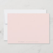 Invitation Pink script minimal modifier le report de date (Dos)