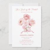 Invitation Pink She's Fresh Off the Market Bridal Shower  (Devant)