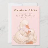 Invitation Pink Silly Goose Cards and Gifts Table Sign  (Dos)