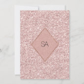 Invitation Pink silver glitter peony floral Table Numbers (Dos)