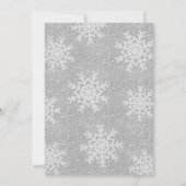 Invitation Pink Silver Winter ONE derland 1er anniversaire In (Dos)