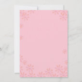 Invitation Pink Silver Winter Wonderland Girl Baby shower (Dos)