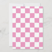 Invitation Pink Smiling Happy Face Anniversaire de enfant Par (Dos)