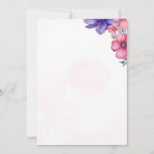 Invitation Pink Spring Blossom Love in Bloom Fête des mariées (Dos)