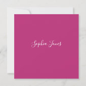 Invitation Pink Spring Floral 21e Anniversaire Fête Invitatio (Dos)