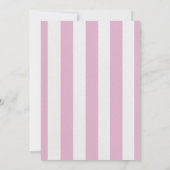 Invitation Pink Stripes Lemons Photo Graduation Invitat (Dos)