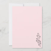 Invitation Pink Summer Fall one year 1st Birthday Party (Dos)