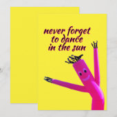 Invitation Pink Sun Dancer  (Devant / Derrière)