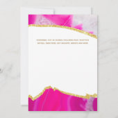 Invitation Pink SWEET 16 Moderne Élégant Budget Anniversaire (Dos)