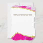 Invitation Pink SWEET 16 Moderne Unique 16ème Anniversaire (Dos)