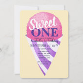 Invitation Pink Sweet One Snow Cone Enfants Premier anniversa (Devant)