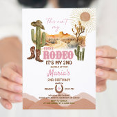 Invitation Pink This Aint My First Rodeo 2e Anniversaire Cowb