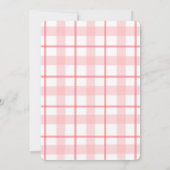 Invitation Pink Tractor Farm Girl 1er anniversaire (Dos)