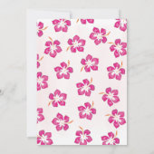 Invitation Pink Tropical Floral Summer Party (Dos)