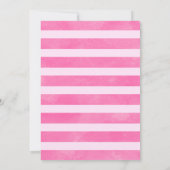 Invitation Pink Tropical Lets Flamingle Flamant rose 1er anni (Dos)