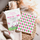 Invitation Pink TROU IN ONE N'IMPORTE QUEL ÂGE Golf Anniversa