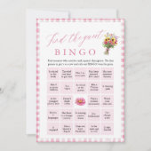 Invitation Pink Trouver l'invité Fête des mariées de Bingo je (Devant)