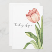 Invitation Pink Tulip Alone (Devant / Derrière)