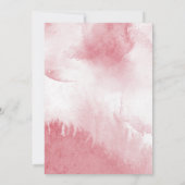 Invitation Pink Two The Moon Girl 2e fête d'anniversaire (Dos)