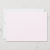 Invitation Pink Valentine amour 1er anniversaire Photo (Dos)