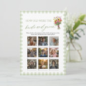 Invitation Pink Valentine How Old Were The Bride & Groom Game (Debout devant)