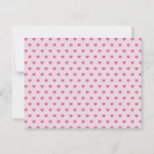 Invitation Pink  Valentine’s Day Note Card (Dos)