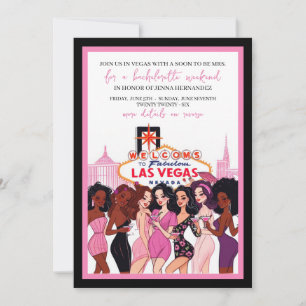 Invitation Pink Vegas Bachelorette