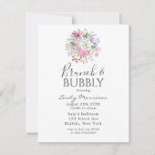 Invitation Pink Vierge Tulip Brunch & Bubbly (Devant)