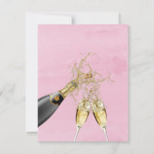 Invitation Pink Vierge Tulip Brunch & Bubbly (Dos)