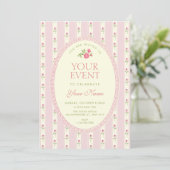 Invitation Pink vintage (Debout devant)