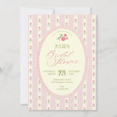 Invitation Pink vintage bridal shower (Devant)