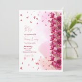 Invitation Pink weeding (Debout devant)